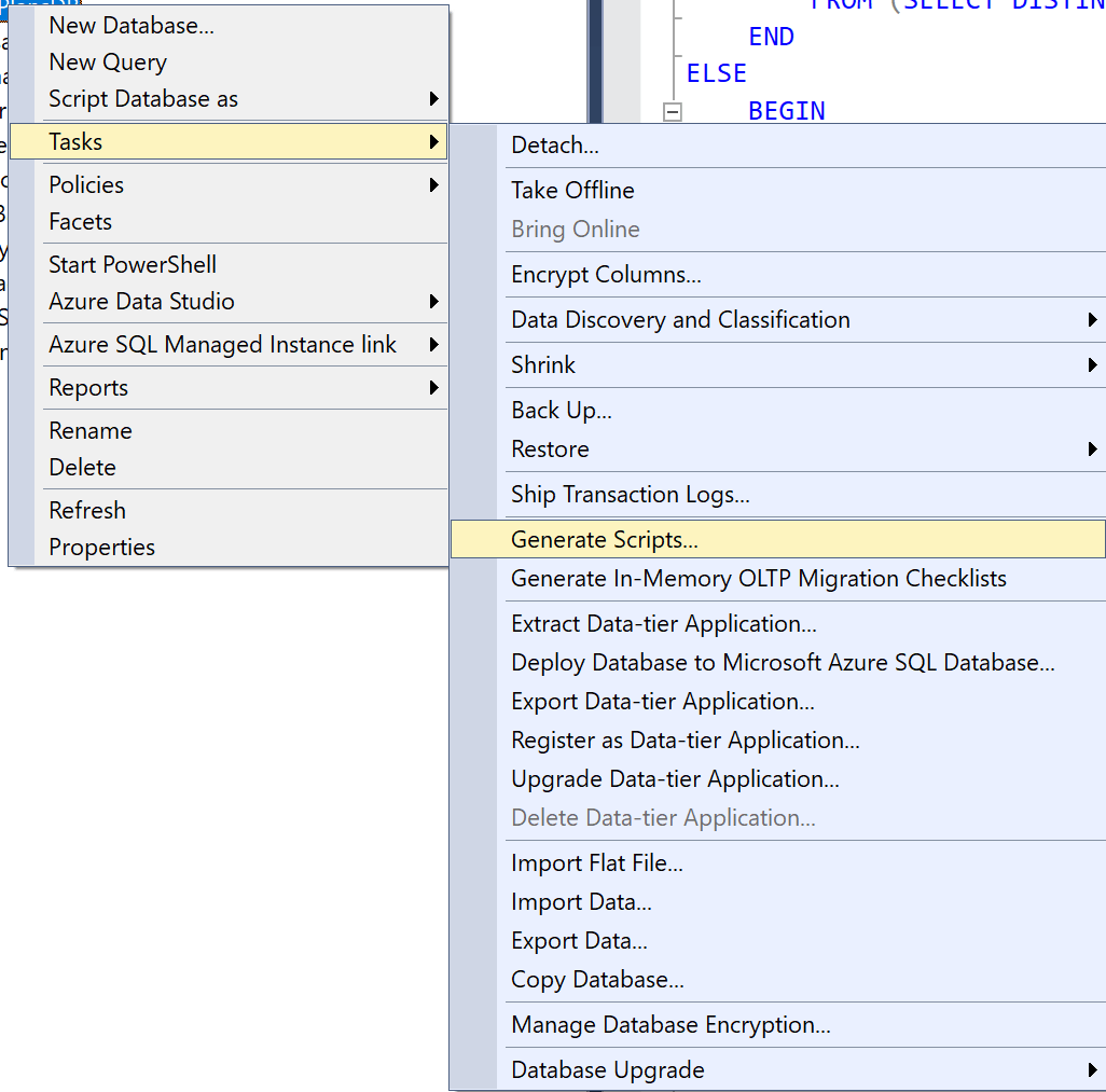 The Art and Science of Scripting a SQL Server Database - BPS-Corp