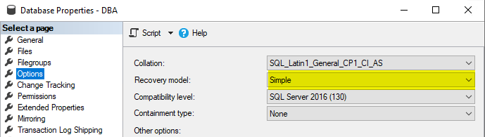 Settings In SQL Server? - BPS-Corp
